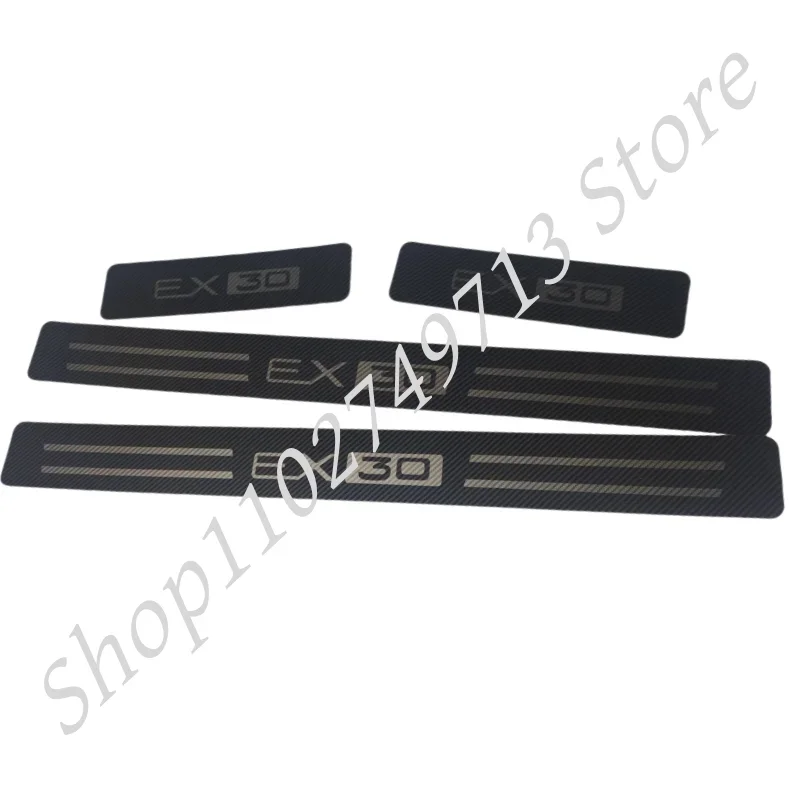 stainless steel Ultra-thin Scuff Plate/Door Sill Door Sill For VOLVO EX30 2024 Car Accessories Stickers