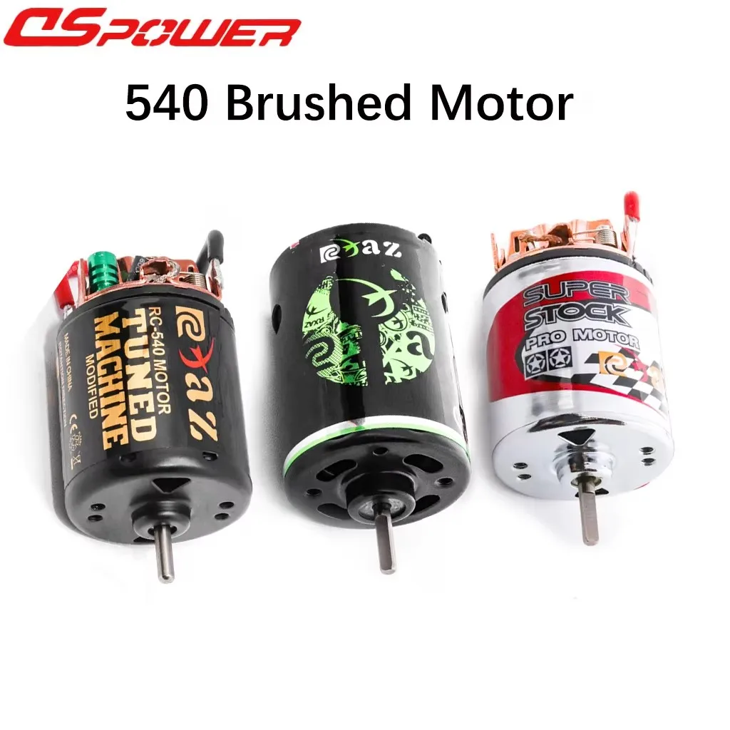 DSpower 540 Bürstenmotor-Upgrade, wasserdicht, für WLTOYS Remo Hobby 1:10 RC Car Crawler Axial SCX10 AXI03007 90046 Redcat Gen8