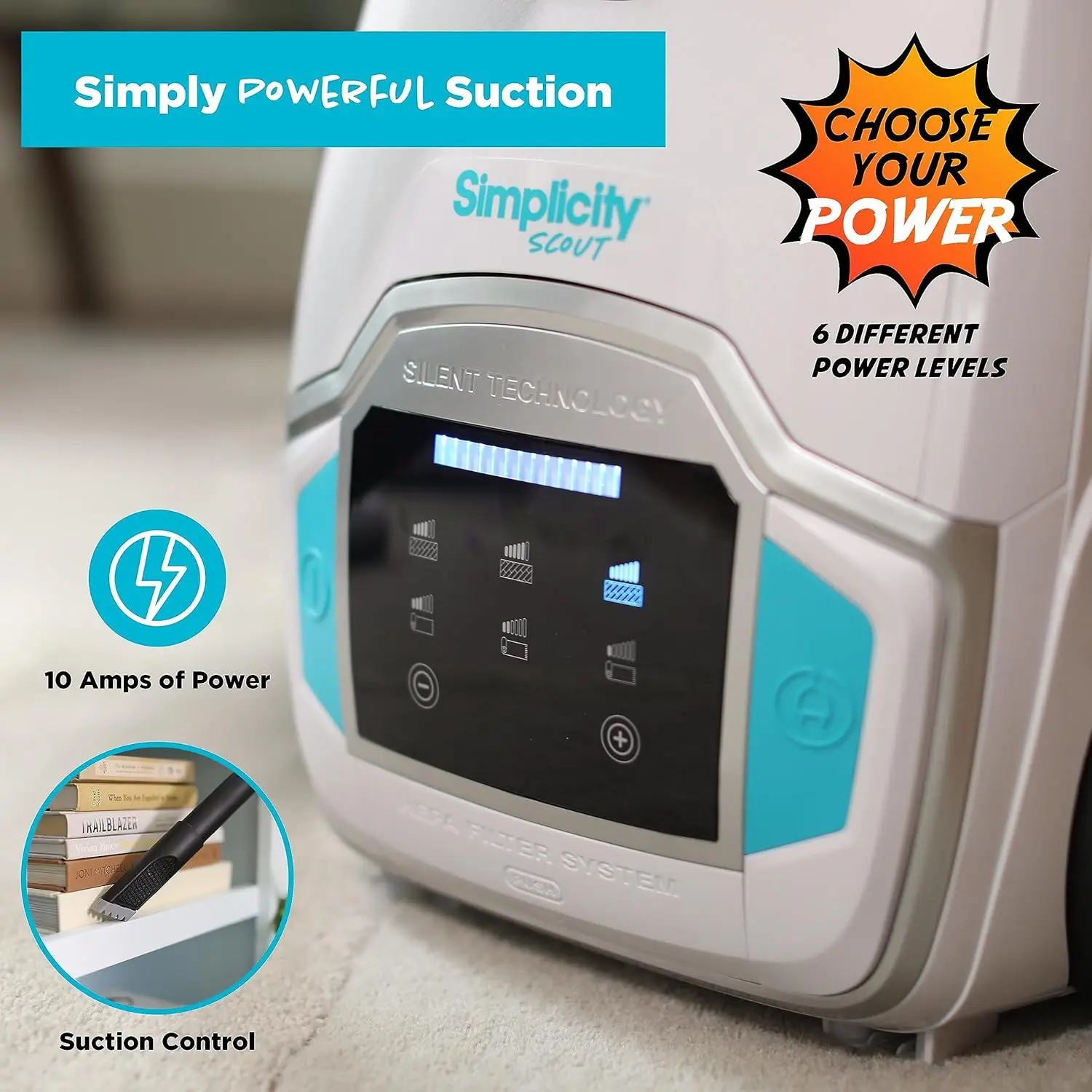 مكنسة كهربائية ذات علبة كشفية بسيطة، سجادة مدمجة ومكنسة أرضية خشبية، ميزة مكانس كهربائية منزلية قابلة للتمديد #6