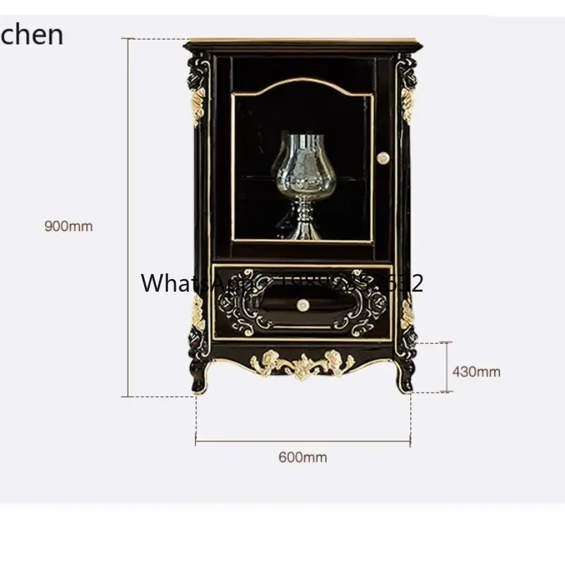 

GZ/wine cabinet marble wine cabinet living room TV side household single and double door display