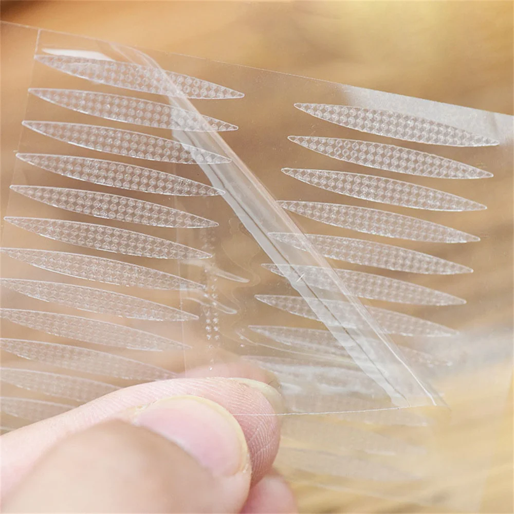 120PCS/5sheets Invisible Eyelid Tape Sticker Breathable Fiber Double Side Transparent Eyelift Tapes Eye Makeup Accessories Tool