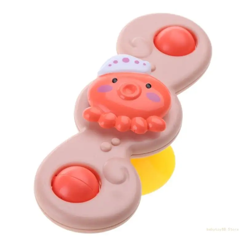 Y4UD Handhold Spinner Baby Bath Toy Highchair Bathtub Swimming Pool Water Playset