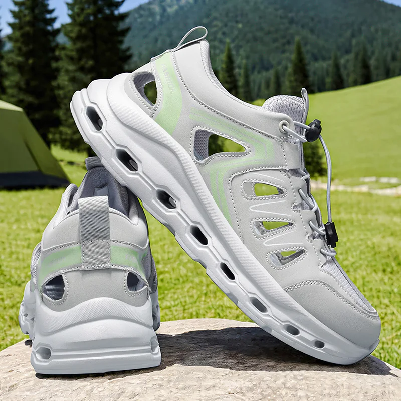 

Summer Sandals Shoes Men Outdoor Lightweight Anti-slip Thick-soled Hiking Shoes Men Breathable Water-resistant Casual Shoes Men