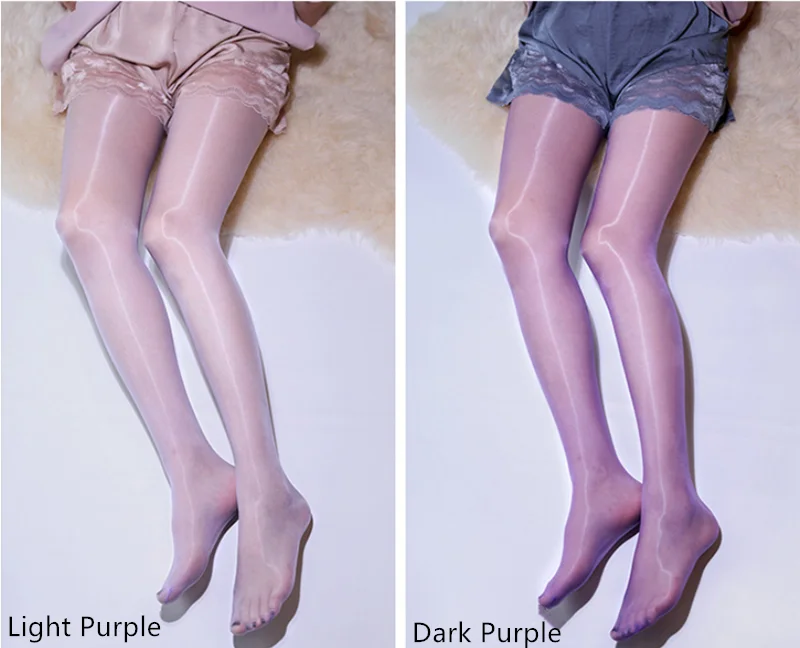 Nahtlose 5D Damenstrümpfe Sexy Damen-Strumpfhose Glänzende Ölglanz-Strumpfhose Dessous Transparente Atmungsaktive Nachtclub-Luxus-Strumpfhose für Frauen – Detail 14
