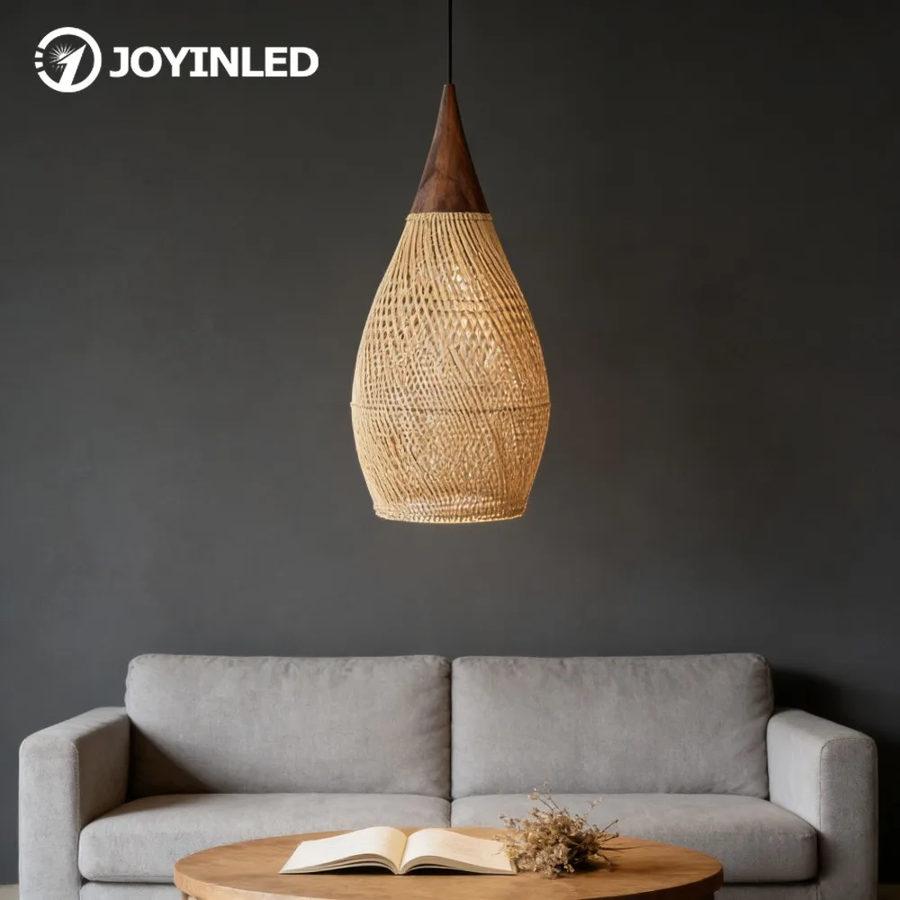 

JOYINLED Vine Art плетение люстра из ротанга ресторан ручной работы D25/35 подвесной светильник чайная комната кухонный светильник подвесной светильник