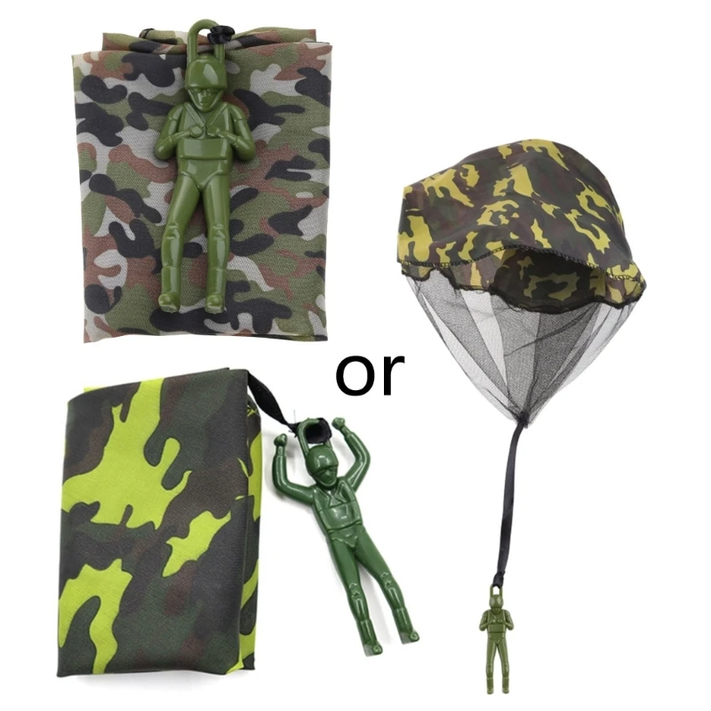 Landing Soldier Flying Toy Parachute Figure Competitive Game Throwing Toy Interactive Hand Throw Game Preschool Dropship