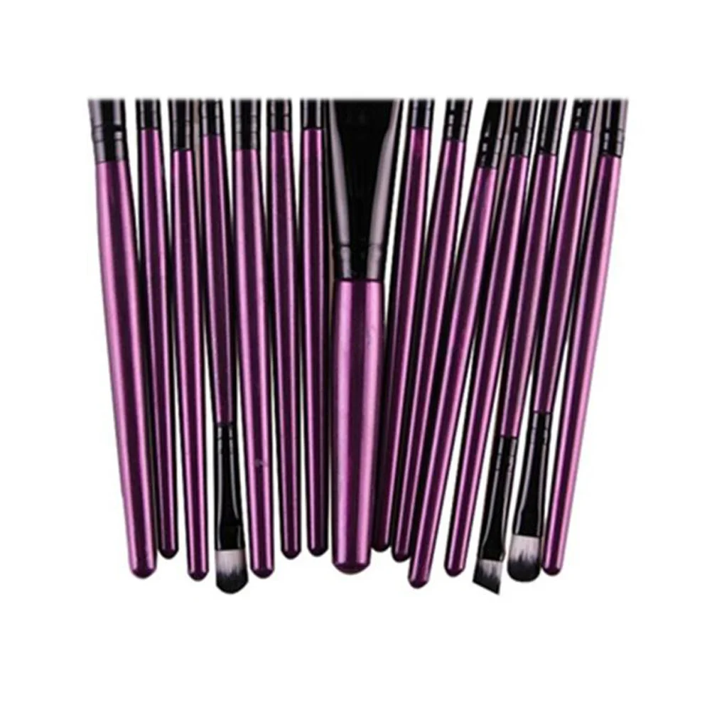 20Pcs Professional Makeup Brush Set Premium Synthetic Fiber Natural Look Gift for Ladies Black Purple Makeup Make Up