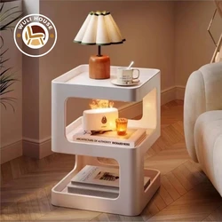 Wuli House Luxury Sofa Side Cabinet Creative Living Room Coffee Table Bedside Corner Bedroom Modern Minimalist Iron Bedsidetable