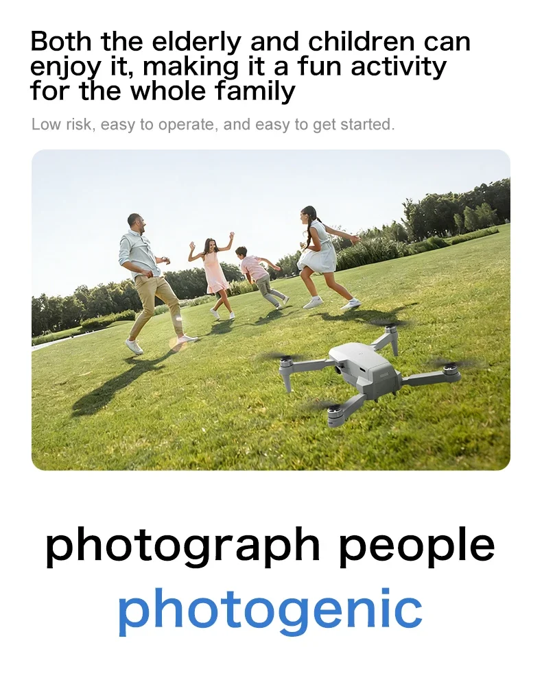 Diseño compacto y plegable del drone