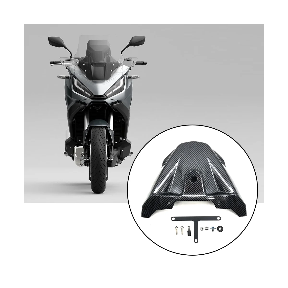 For HONDA NT1100 NT 1100 2022 2023 Motorcycle Mudguard Front Beak Fairing Extension Wheel Extender Fender Carbon Fiber