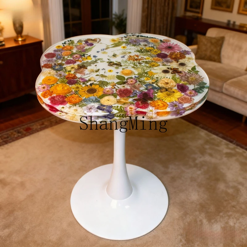 

ZYY premium household flower resin balcony small tea table cafe milk tea shop table