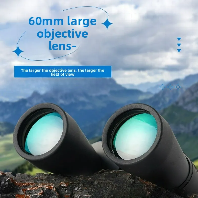 Binoculares con zoom de 10-380x100 con alta definición y gran aumento para senderismo al aire libre, visión nocturna y caza portátil