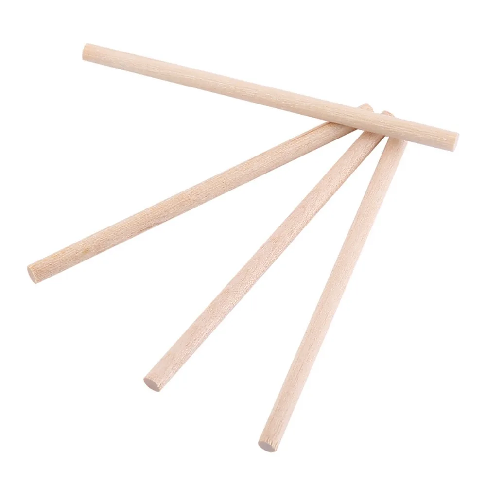 200pcs Unfinished Surface Wooden Dowel Rods Round Shape 1/8 x 3.94 Inch Round Wood Sticks Hardwood Dowel Pins DIY Projects