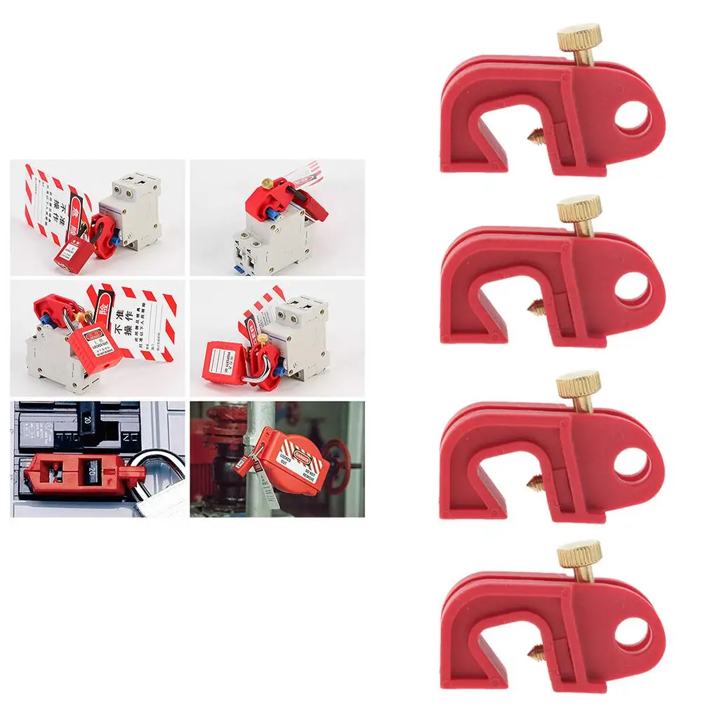 Circuit Breaker Lockout Universal MCB Device Plastic Safety Lock Breaker Screw Lock for Industrial Electrical Panels