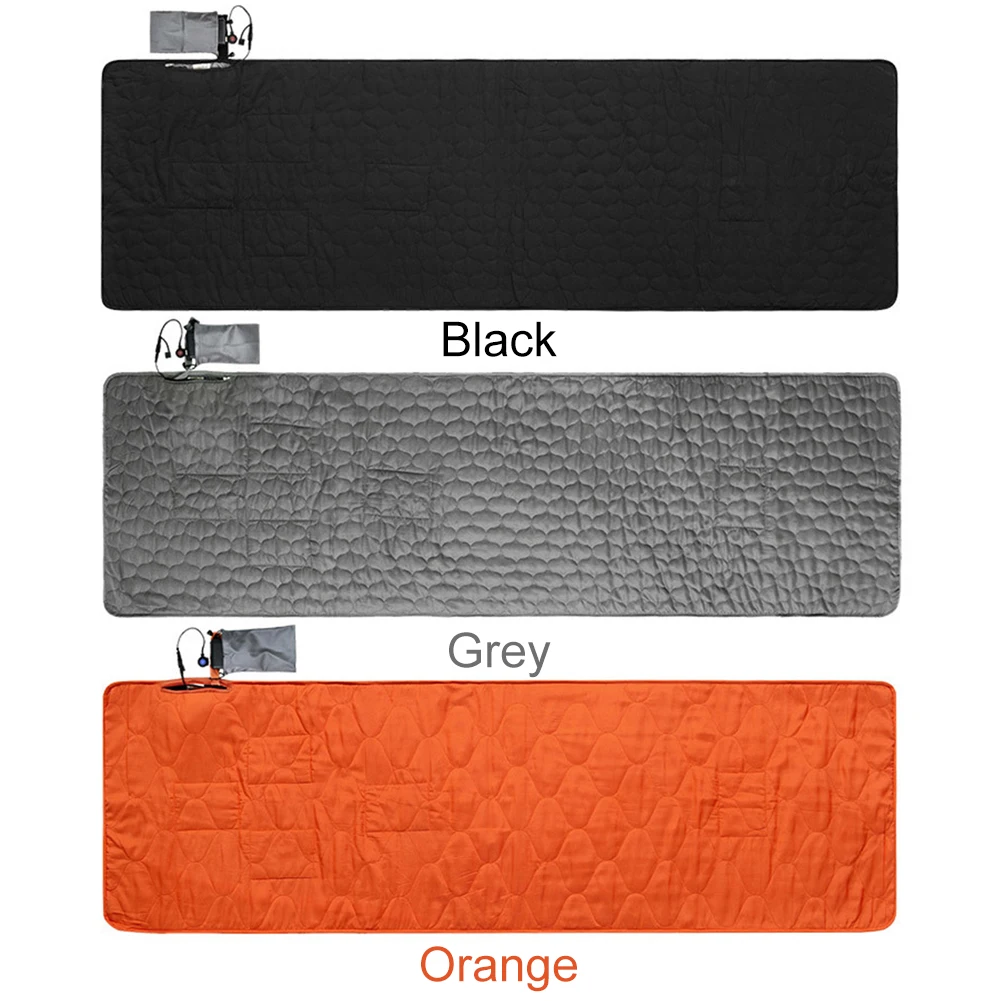 

USB Heating Sleeping Mat 5 Heating Zones Winter Heating Mat Adjustable Temperature Heated Sleeping Bag Pad for Camping Tent Mat