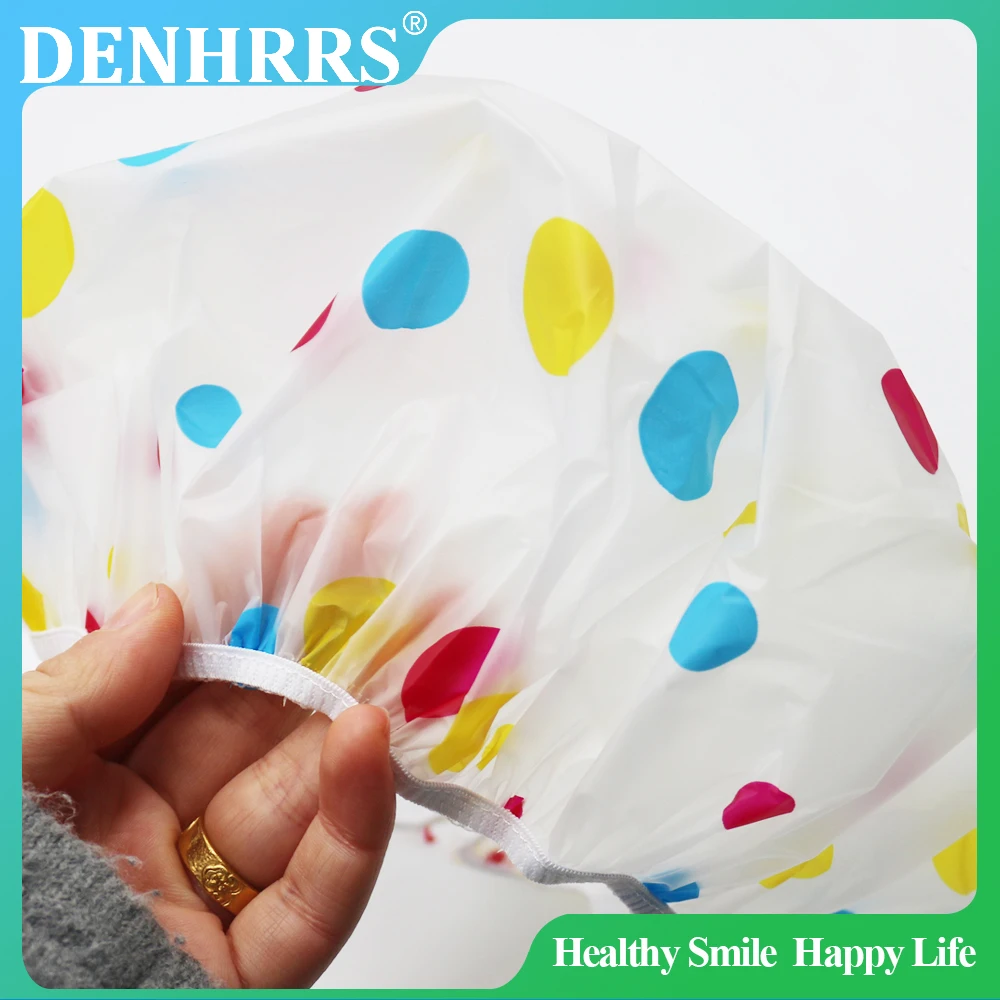 Waterproof Shower Cap WOMEN'S Household Bathing Anti-oil Smoke Hair Care Shower Cap Dry Hair Cap - Image 4