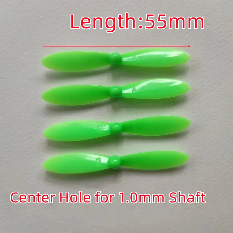 Length 55mm 60mm 75mm For 0.8mm 1mm 1.2mm 2mm Shaft 3 Blade Tri-Blade Propeller Props FPV motor For FPV Racing Drone Spare Parts