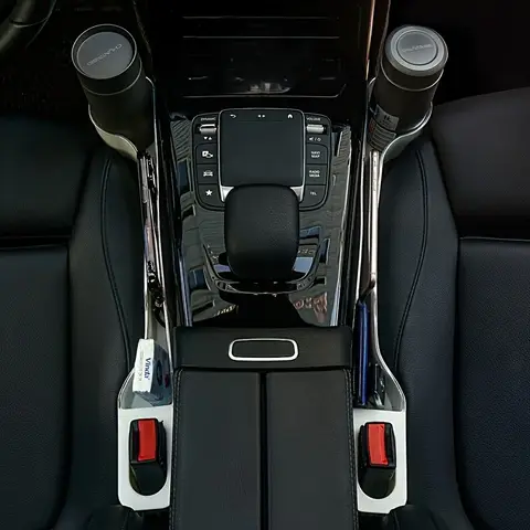 2'li Paket Araba Koltuğu Boşluk Bardak Tutucu – Ön ve Arka için Çok Fonksiyonlu Düzenleyici Kutu, İç Depolama