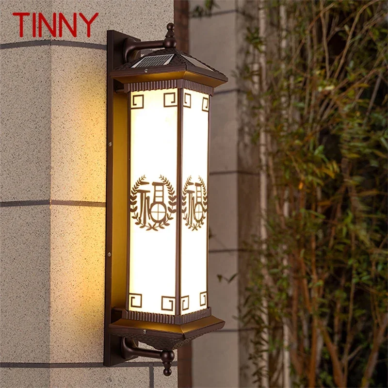 

TINNY Contemporary Solar Outdoor Wall Lamps Simplicity Waterproof Creative Balcony Hallway Courtyard Villa Gate Hotel