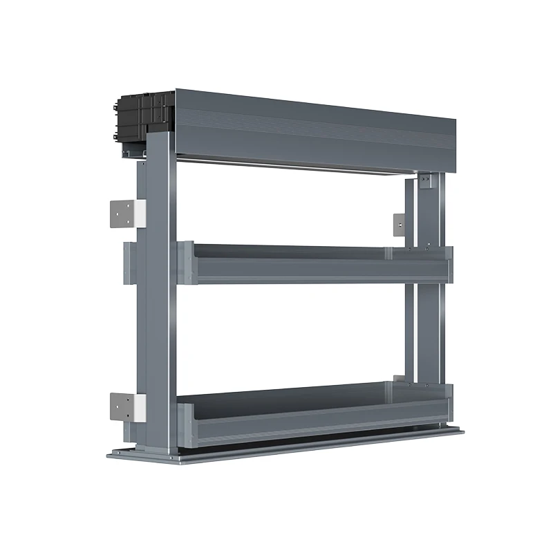 Concealed Dual-layer Organization Smart Lifting Storage Automatic Lifting Cabinet Electric Pull Down Rack For Kitchen