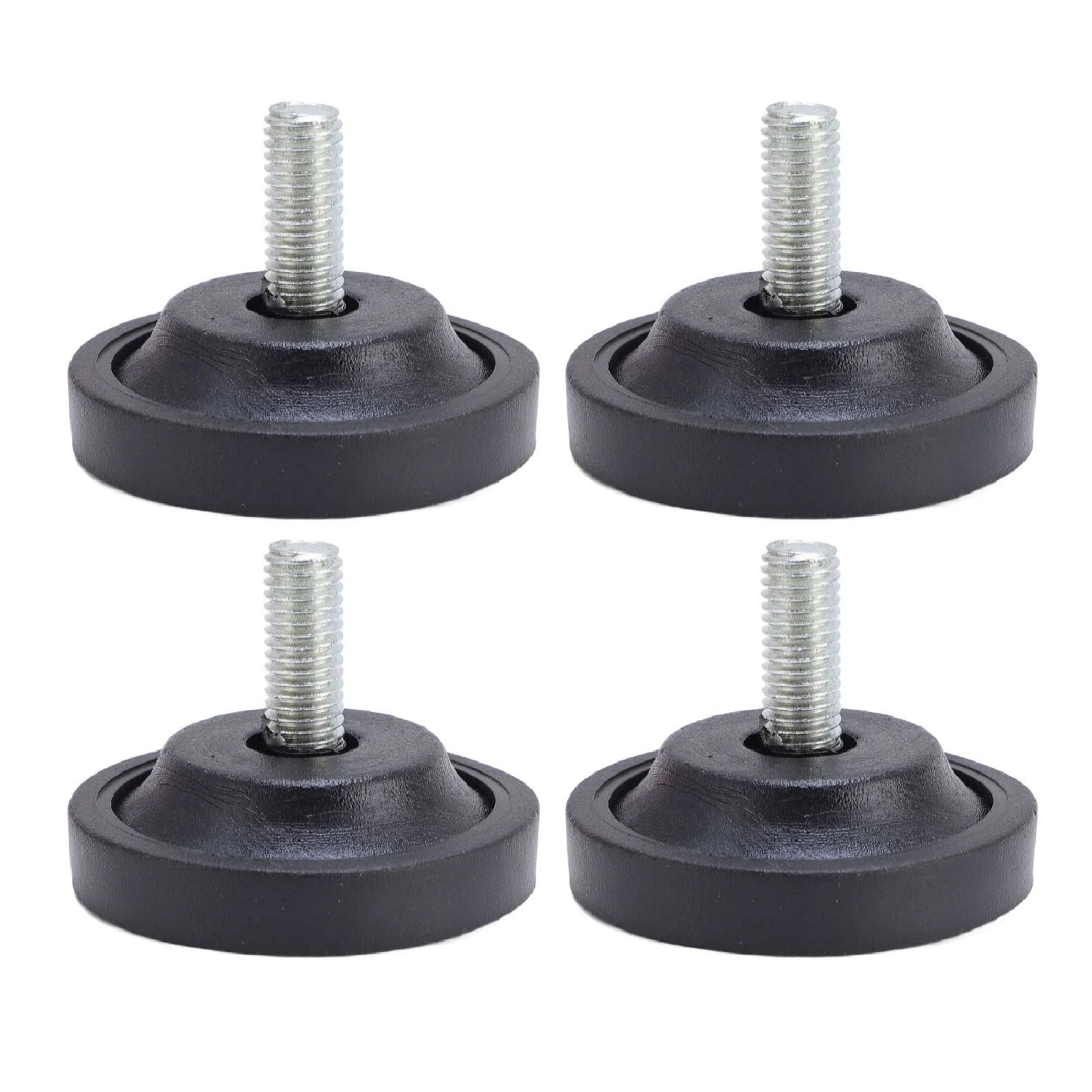 4pcs Screw On Rubber Feet for Furniture Adjustable M10 Thread Furniture Pad Legs for Table Chair Sofa Diameter 58mm