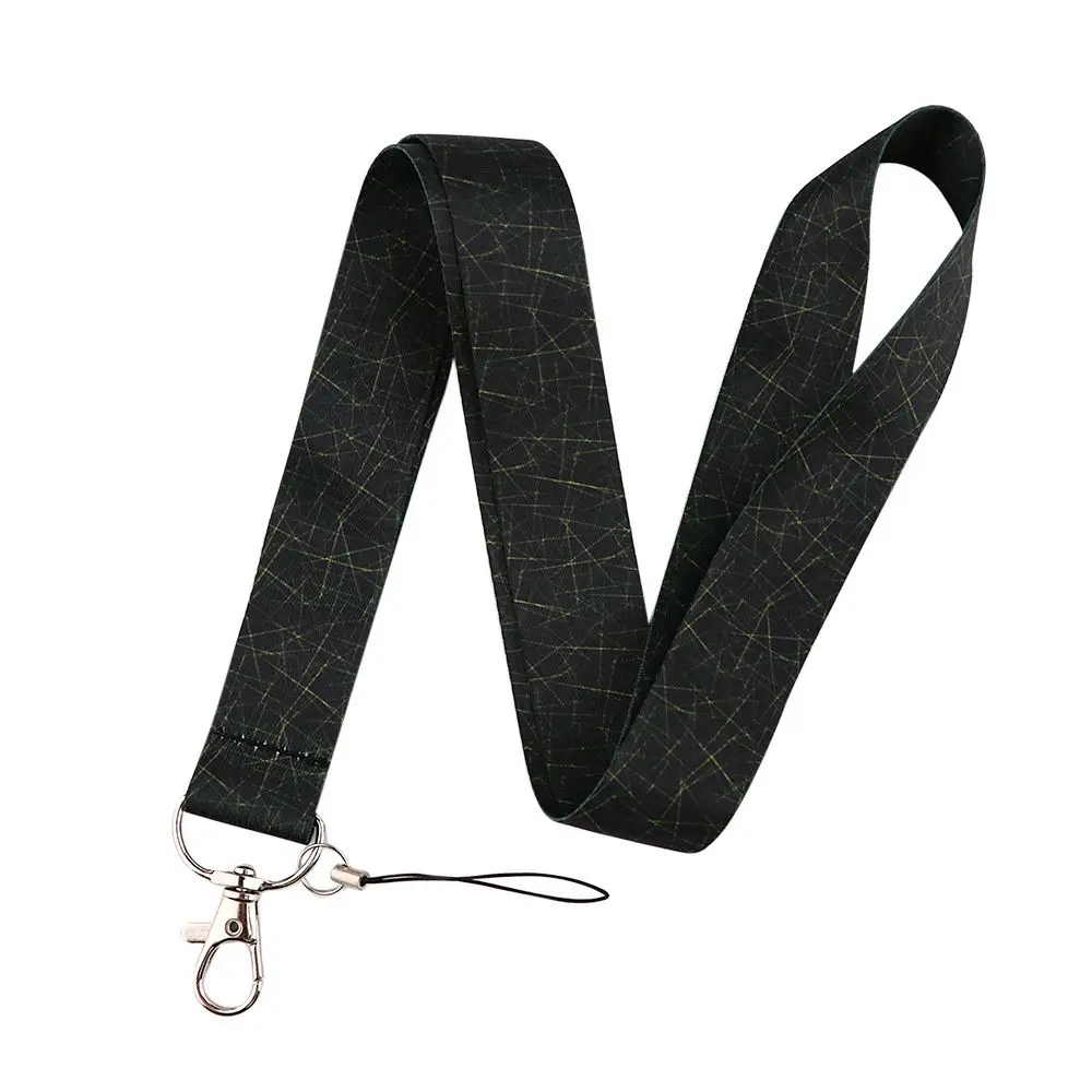 

Webbings Ribbon Key Ring Holder Hang Rope ID Badge Holder Phone Hang Rope Phone Lanyard Neck Straps Marble Printing Lanyard