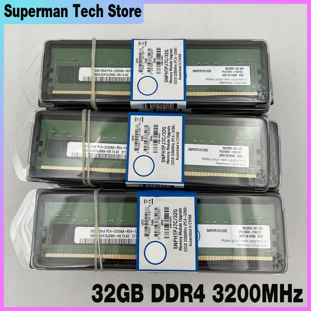 

1Pcs SNPHTPJ7C/32G 2Rx8 3200AA RAM For DELL Server Memory 3200 32GB DDR4 3200MHz