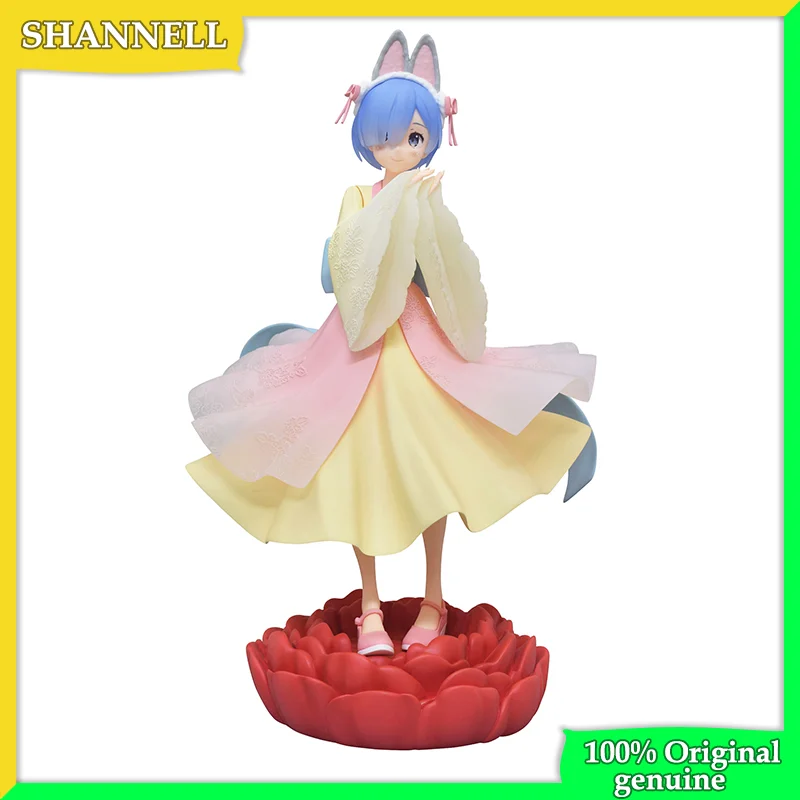 In stock FuRyu Original:Re:Zero REM Little rabbit girl 21cm PVC Action Figure Anime Figure Model Toys Collection Doll Gift