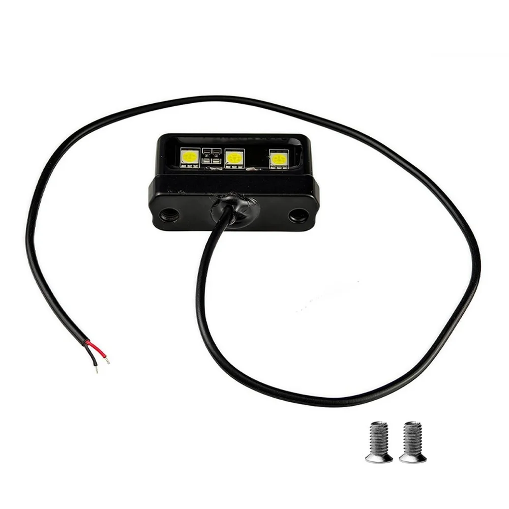 دراجة نارية لوحة ترخيص أضواء مصباح ليد ABS مقاوم للماء الخلفية الذيل مصباح للدراجات النارية دراجة صور جبل ضوء مصباح إشارة سوداء #5