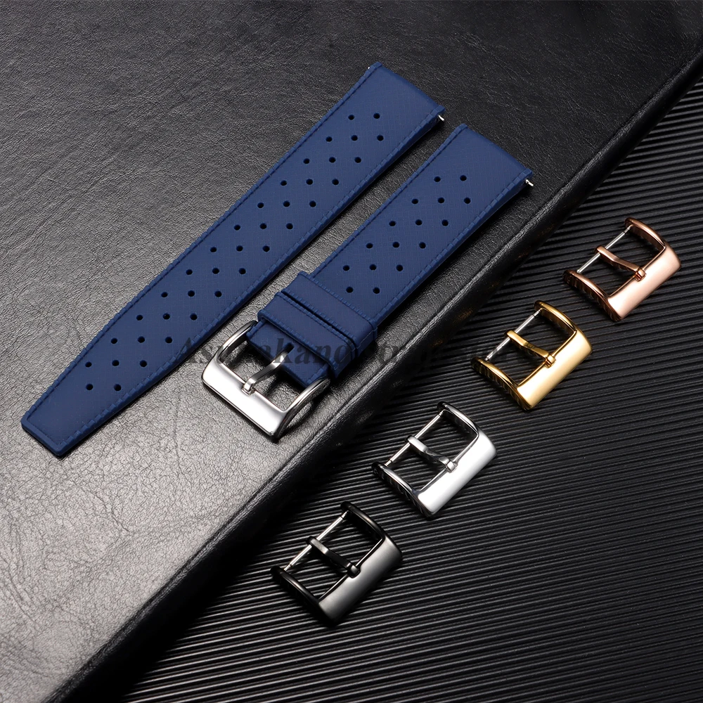 16 ミリメートル 18 ミリメートル 20 ミリメートルポリッシュステンレス鋼時計バックルピンクラスプ革シリコン時計バンドボタン交換アクセサリー