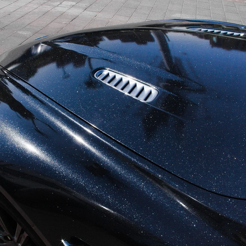 5x56ft Glossy Black Carbon Fiber Sparkle Wrap Surface Protection Film Auto Car Truck Bed Mat Vinyl Waterproof Decorative Film