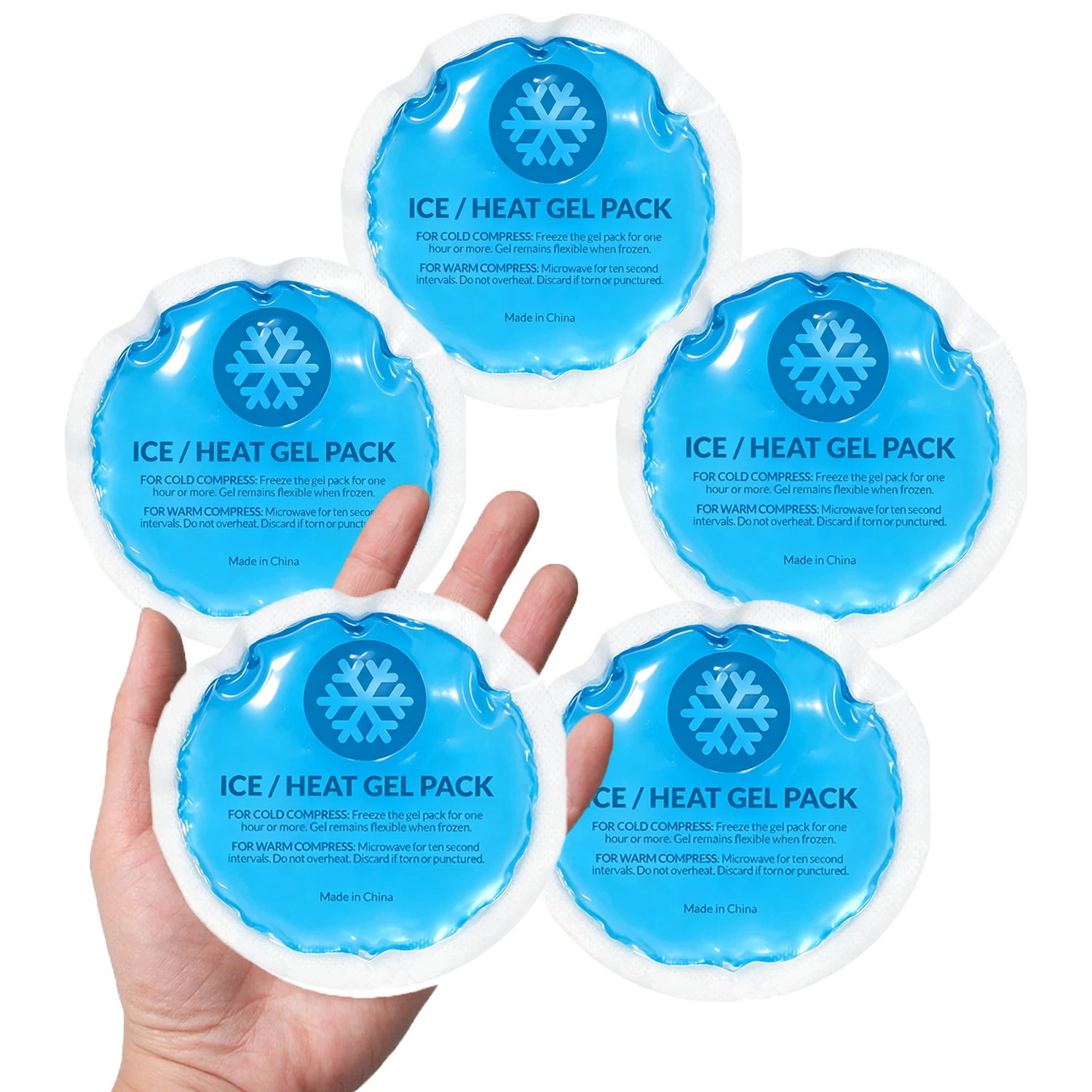 Reusable Ice Pack for Injurie Gel Heating Cooling Pad with Cloth Backing Hot & Cold Compress for Eye After Surgery Breastfeeding
