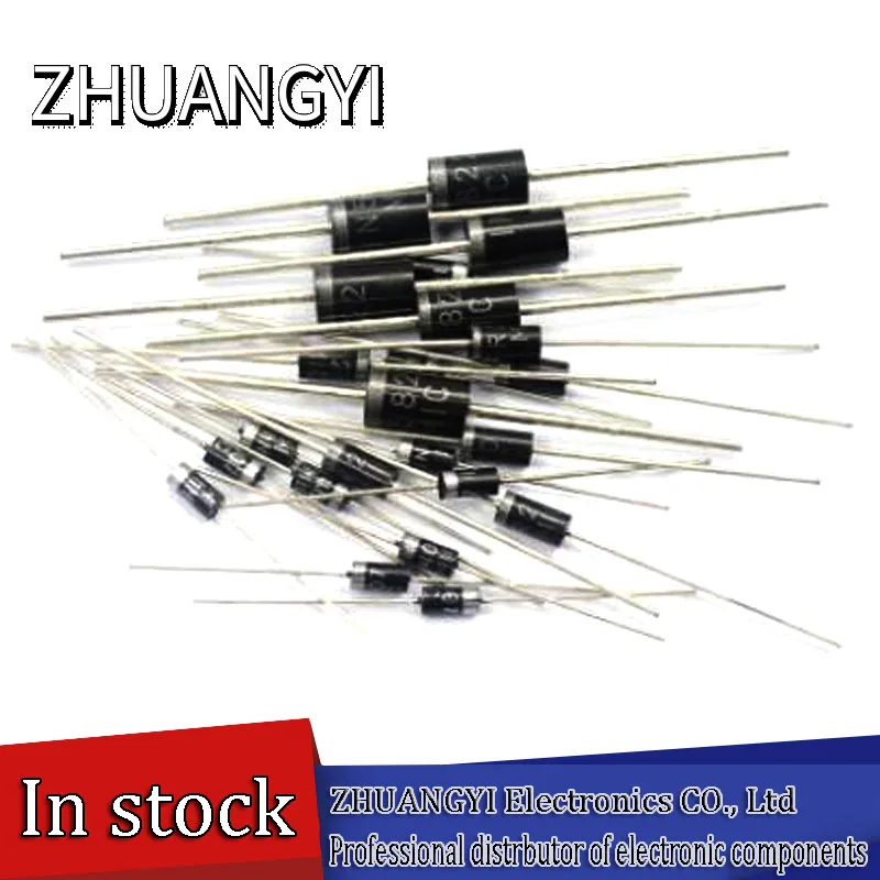 100PCS 1N4007 1N5819 1N4001 UF4007 FR107 FR157 FR207 1N4004 1N4937 HER107 RL207 1N5817 1N5399 DO-41 Rectifier Diode