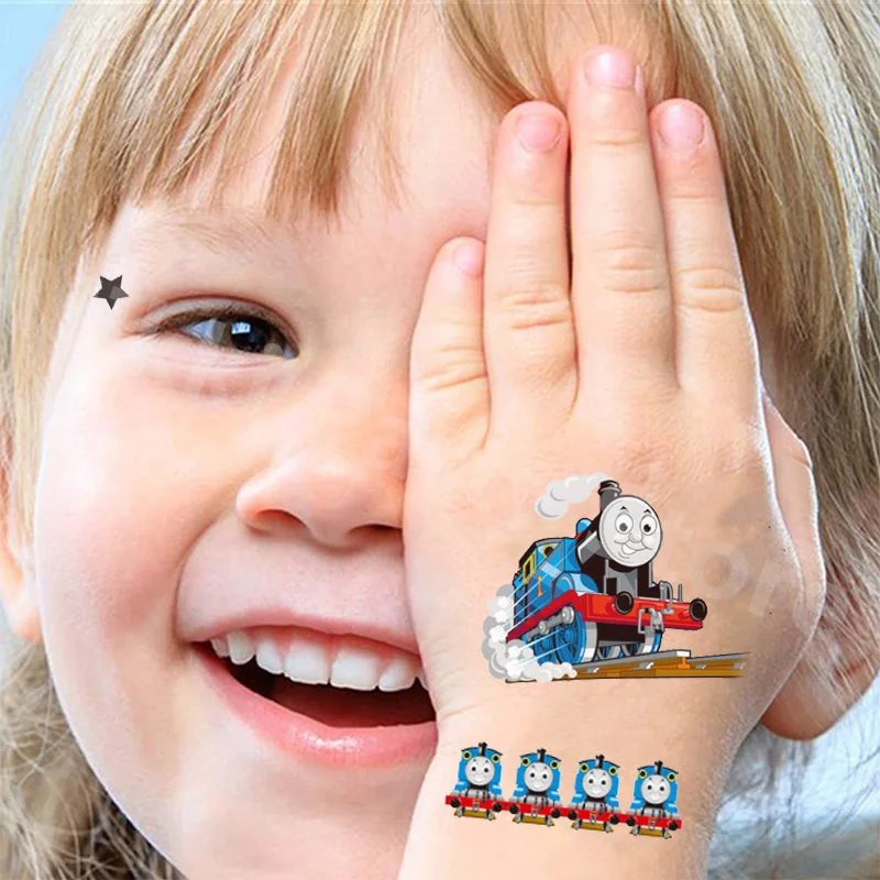 Thomas Train and His Friends Tattoos for Kids the Train Temporary Tattoos Stickers Boys Kids Party Supplies Gifts for Children ﻿