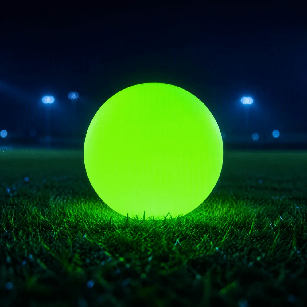 6PCS Compact High Visibility Hockey Balls 6.5cm Hollow Hockey Practice Balls PVC Glow Hockey Balls Night Hockey Games