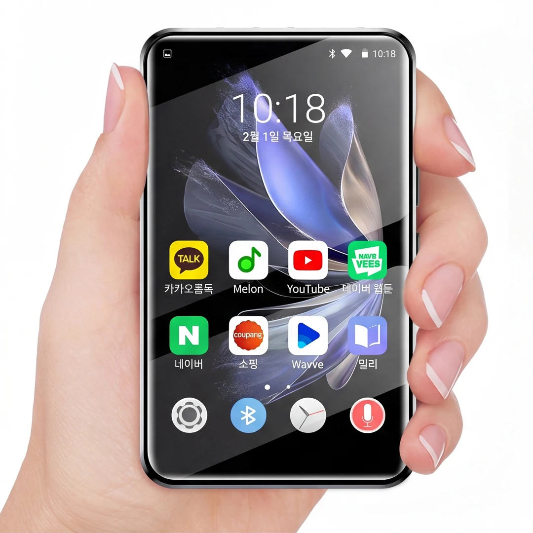 【Último Modelo 2026】Reproductor MP3 Android 10 de 4 Pulgadas - Wifi+Bluetooth, Playstore+Melon/Bugs, Descarga de Música en Línea, Flac/Ape, 18 Horas de Reproducción, Batería de 2000 mAh, 8 Núcleos 2G+16G+256G Tf, Imprescindible para Estudiantes y Fans.