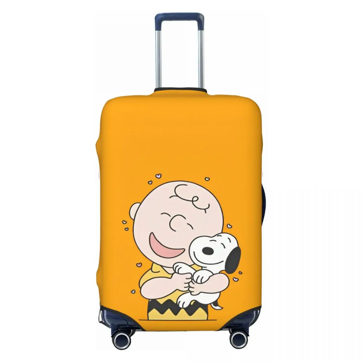 Hot Japan Cartoon Peanuts Snoopy Charlie Woodstock Suitcase Cover Practical Cruise Trip Protection Luggage Accesories Flight