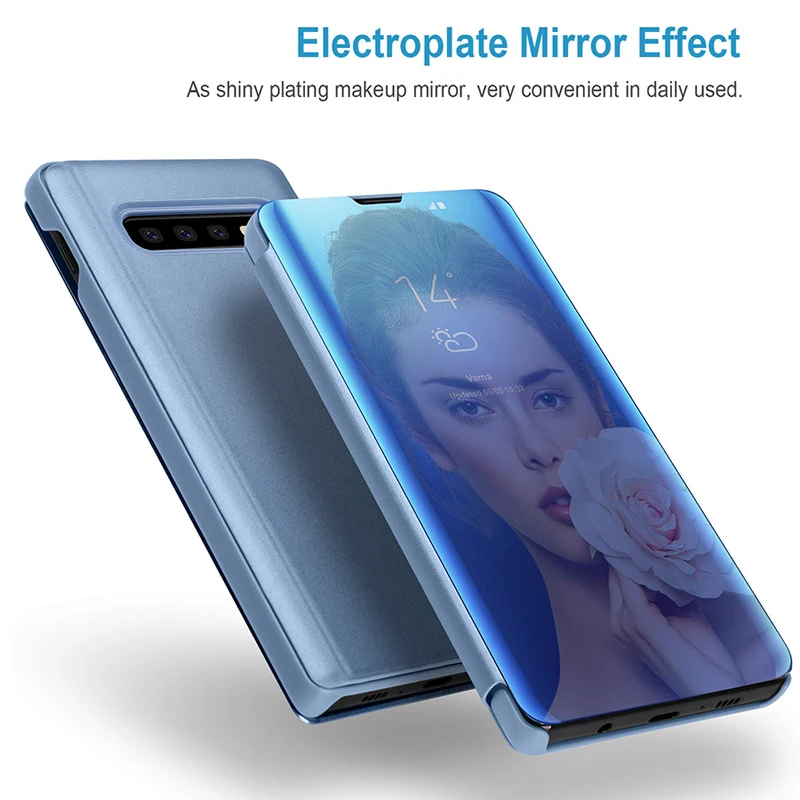 360 ° glass mirror stereoscopic stand phone case suitable for Xiaomi 9 10 10T 11 11T 12 12T 13T Pro Lite POCO M5S X3 X4 X5 F2 M3