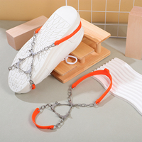 2Pcs Hiking Shoe Chains Ice Crampons Anti Slip Boot Traction Cleats Winter Snow Guards Outdoor Snow Guards for Metal Roofs