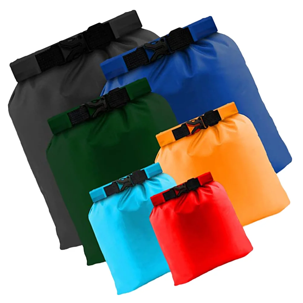 

6Pcs Waterproof Bag for Outdoor Use Heavy-Duty Roll Up Dry Pouch Multi-Function Storage for Hiking Backpacking Wet Dry Clothing