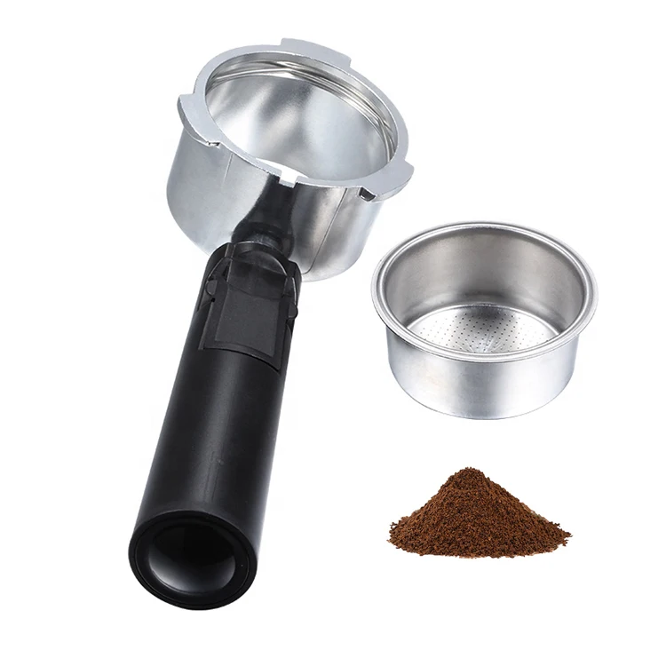 

51mm Stainless Steel Espresso Coffee Machine Portafilter Bottomless Portafilter Coffee Machine Coffee Handle