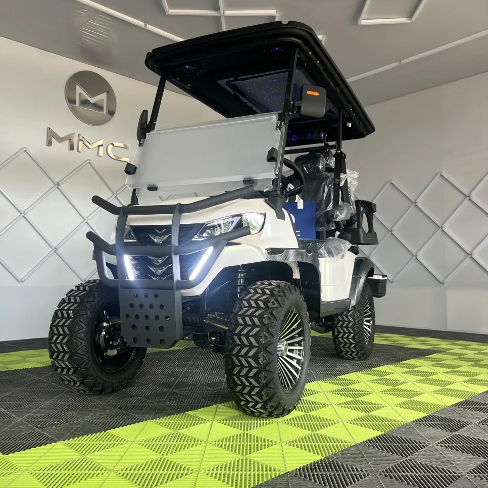 عربات الغولف الشمسية مع شهادة CE بطارية ليثيوم جديد خمر/الكلاسيكية 2/4/6 مقاعد عربات الغولف أربع عجلات عربة الغولف الكهربائية #4