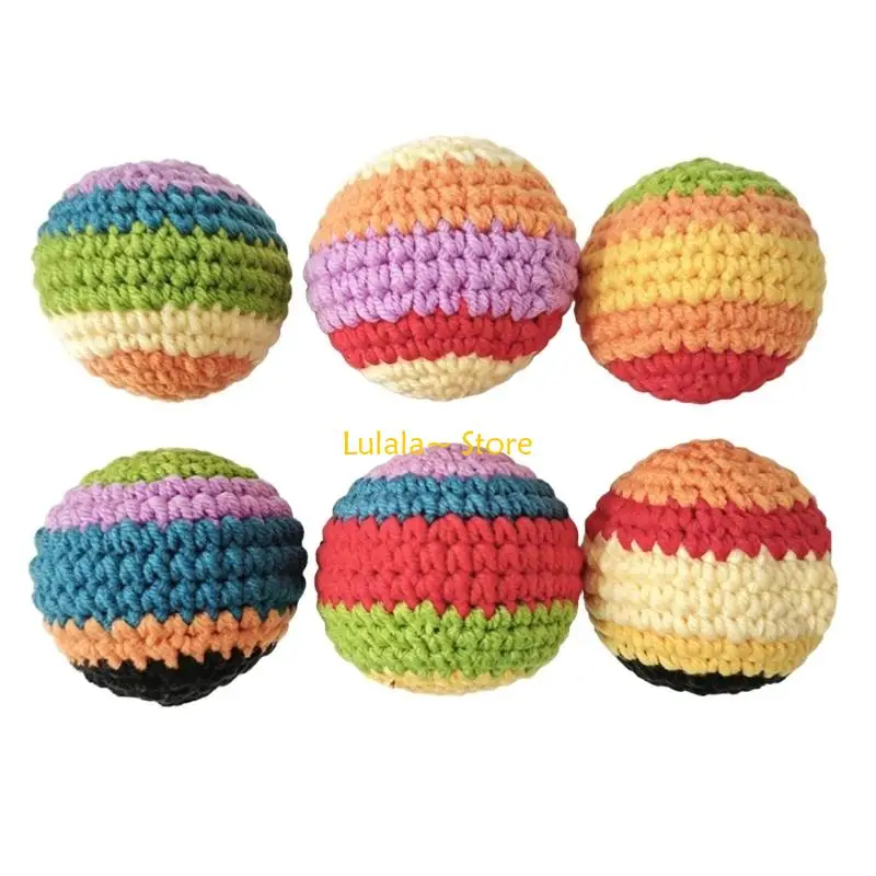 Y4QA Soft Knit Footbag Kick Sacks Toss Balls For Outdoor Sport Exploration Exercise