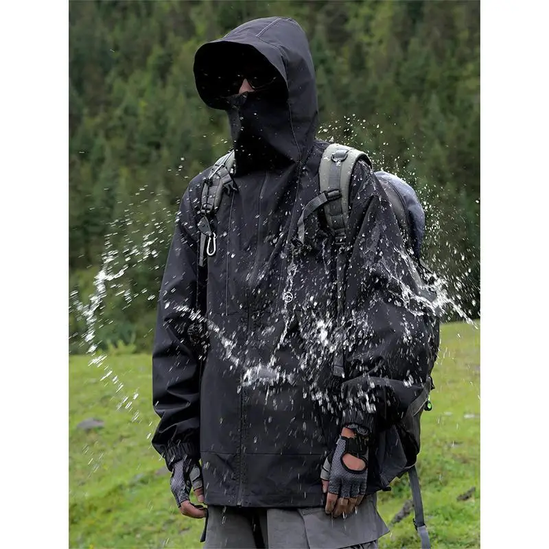 Veste d\'assaut imperméable Rainstorm pour homme, équipement de camping, trois en un, séchage rapide, marque américaine, veste violette