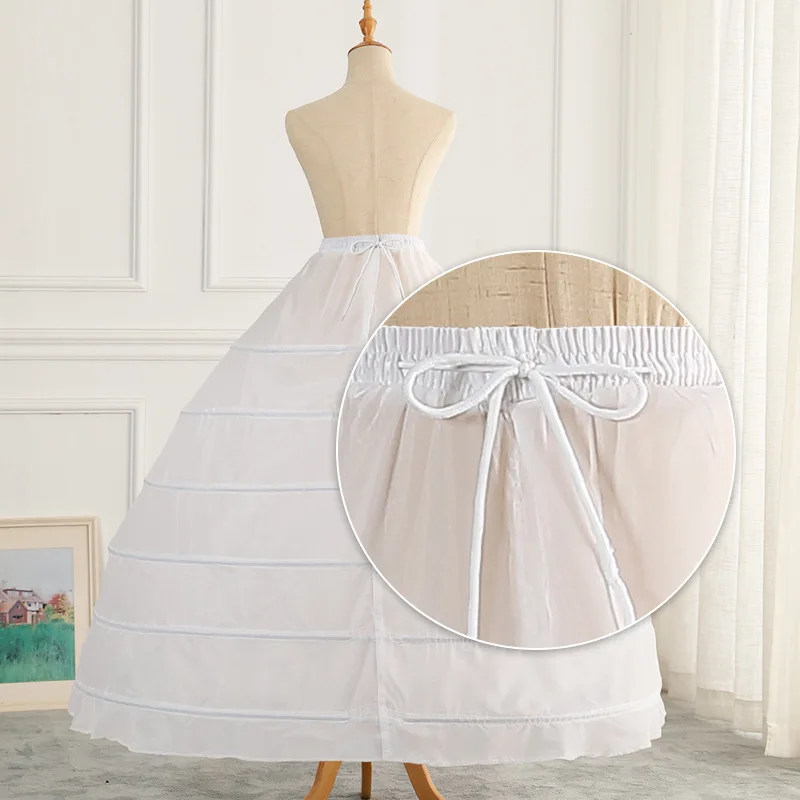 New 6-Circle plus Size Pettiskirt Super Puffy Wedding Dress Crinoline Wedding Dress Lining Bridal 6-Circle Pannier Slip Dress