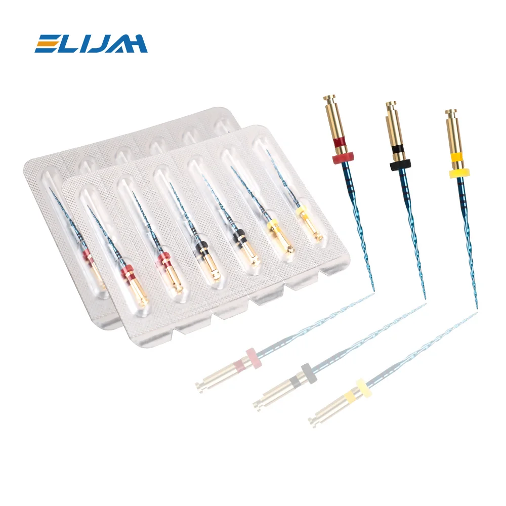 

ELIJAH 6Pcs/Box 21/25/31mm Dental Reciprocating Blue Endodontic Files R25/40/50 Only One Engine Use Niti Rotary Root Canal File