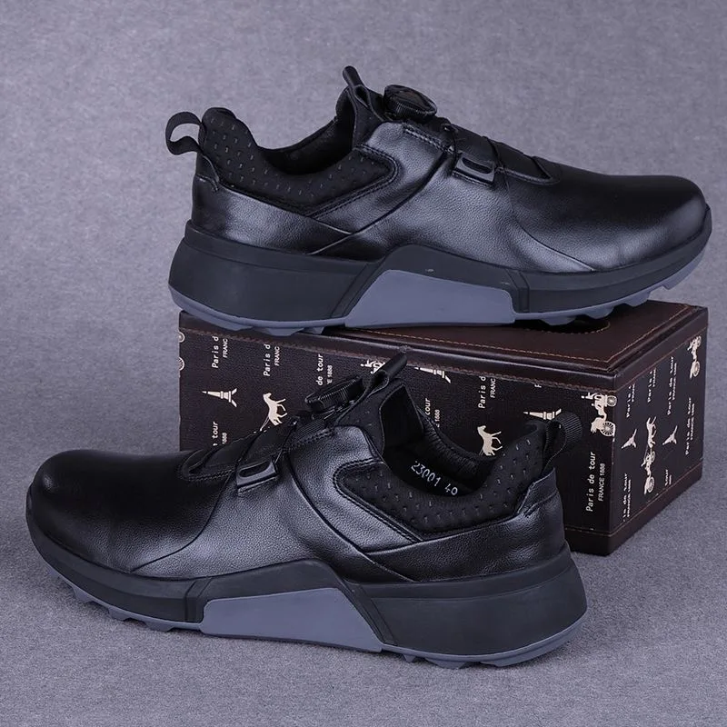 2026 New Trend Golf Shoes for Men Women Quick Lacing Golf Training Shoes Leather Gym Sneakers Couples Comfortable Walking Shoe