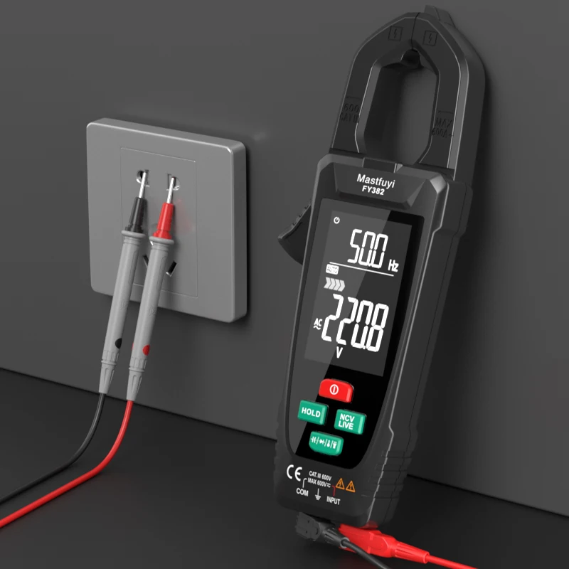 Grote Scherm Digitale Stroomtang Ac Voltage Huidige 9999 Counts Multimeter Amperometric Klem Auto Hz Capaciteit Ncv Ohm Tester