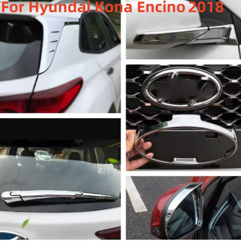 

Chrome ABS Exterior Car Accessories For Hyundai Kona /Encino 2018 -2020 Car Side Turn Light Lamp Frame Trim Styling