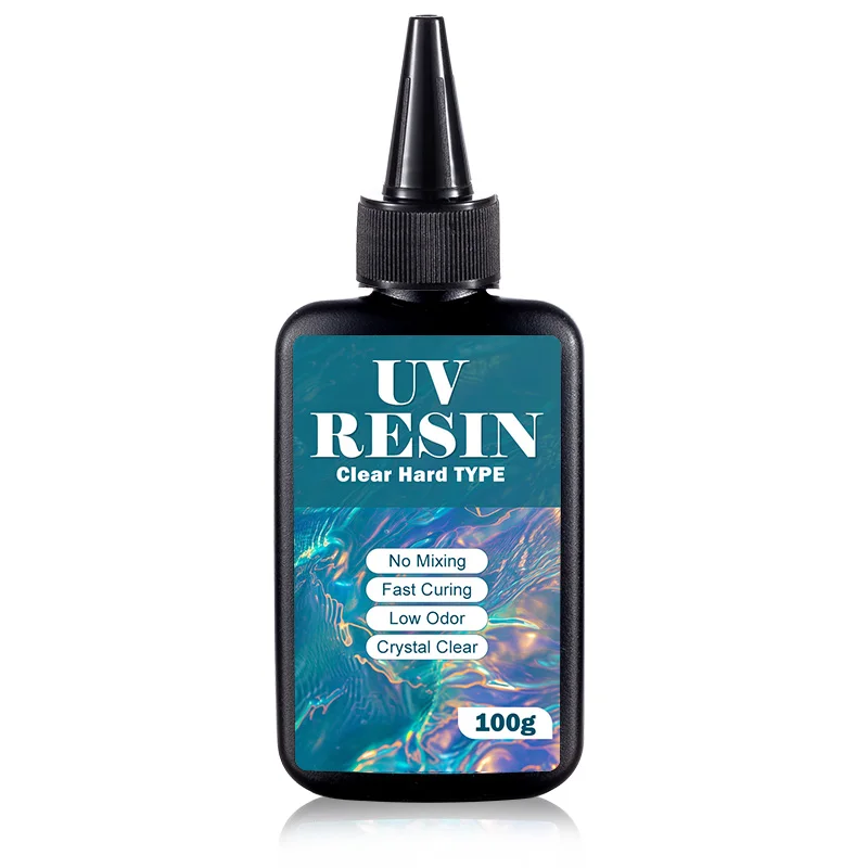 UV-harskit met licht, opgewaardeerd hard type, kristalheldere ultraviolette uitharding UV-hars voor ambachtelijke doe-het-zelf sieraden maken, mallen gieten